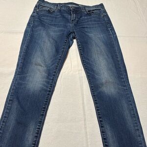 GAP Women's Straight Leg Jeans in Deep Blue